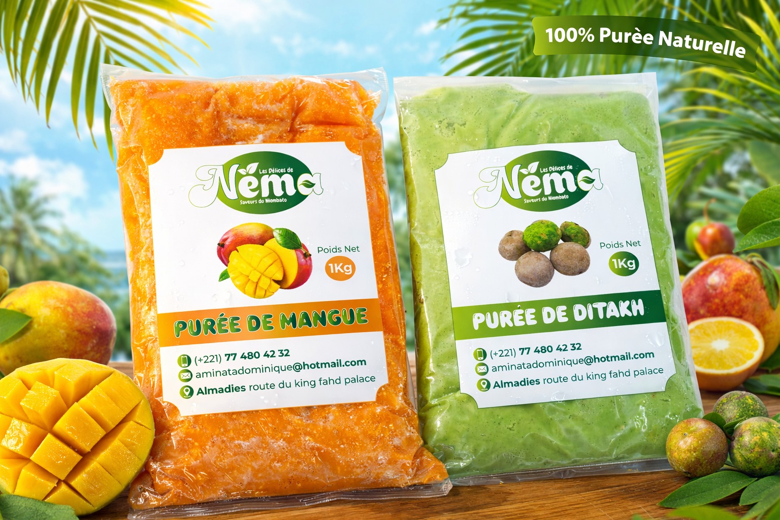 Purée de Mangue et Ditakh